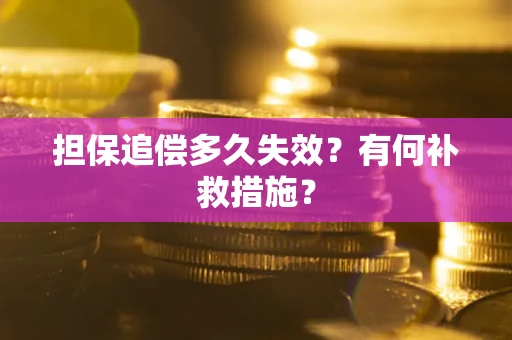 济南担保追偿多久失效?有何补救措施? 济南担保追偿多久失效?有何补救措施?